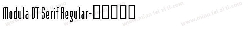 Modula OT Serif Regular字体转换